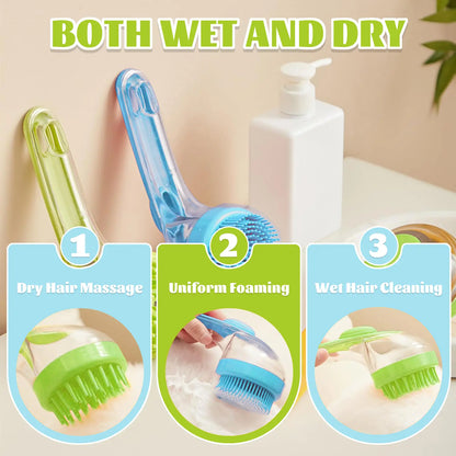 Revolutionary Pet Bath Brush with Shampoo Dispenser - Ergonomic, Gentle Massage Grooming Tool for Dogs & Cats, Easy to Use Essential Bath Supply