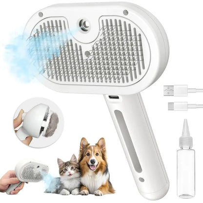 Pet Spray Hair Removal Comb, One Button Hair Removal Comb, Spray Odor Removal, Cat Brush, Dog Beauty Brush